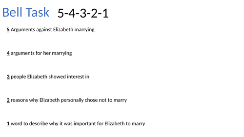 AQA GCSE - The Elizabethans - Elizabeth's relations with parliament