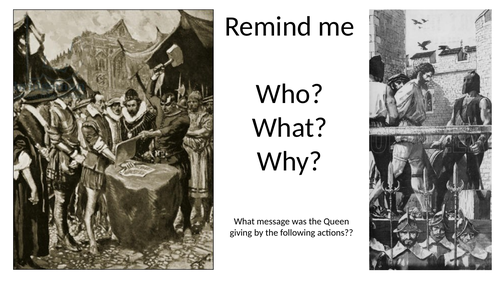 AQA GCSE - The Elizabethans - The Rebellion of the Earl of Essex