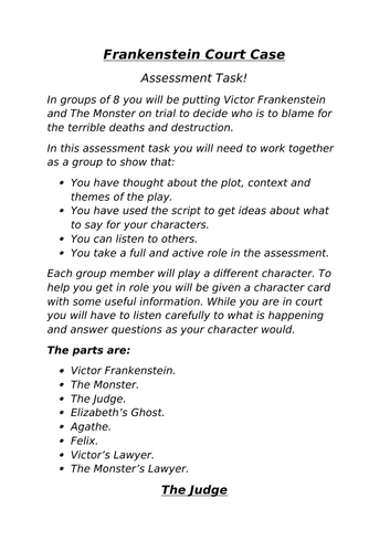 Frankenstein SOW Drama