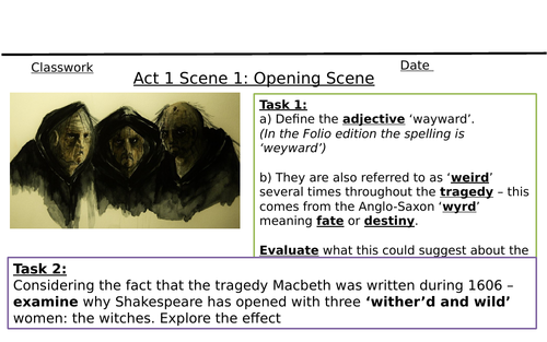 Act 1 Scene 1 Macbeth
