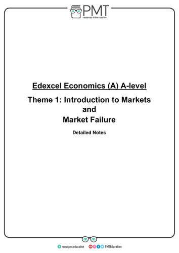 Edexcel (A) A-level Economics Detailed Notes