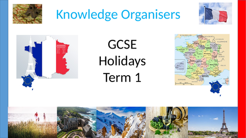 GCSE Edexcel and AQA French holiday Knowledge organisers