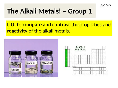 Edexcel Alkali metals Gd 5-9