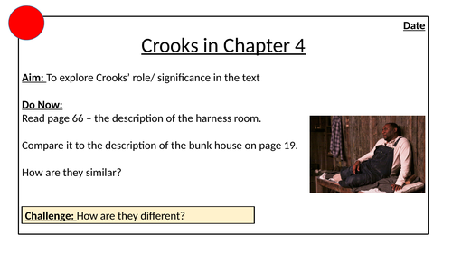 Crooks in Of Mice and Men | Teaching Resources