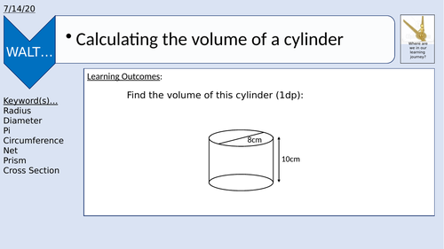 Volume of cylinders