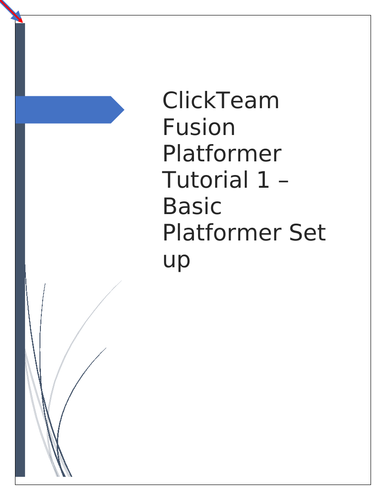 Clickteam Fusion Platformer Tutorial 1 - Setting up the basics