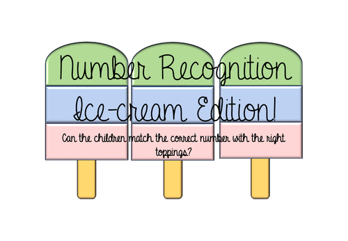 Ice-cream number recognition