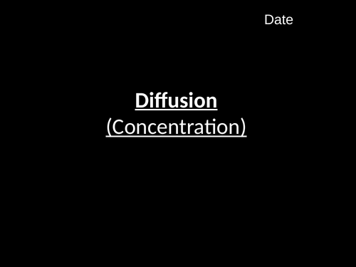 Diffusion-Concentration (B1.4)