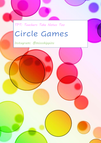Circle Games Booklet