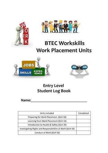 BTEC Workskills Work Placement Entry Level Booklet