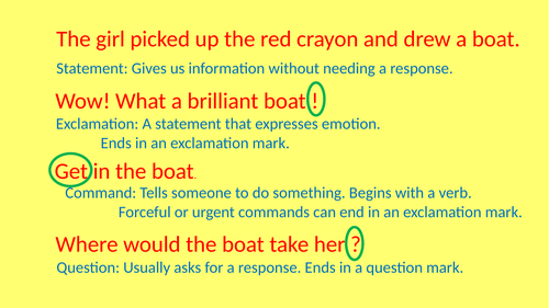 Statement, question, command powerpoint
