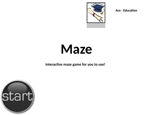 ICT - SIMPLE & INTERACTIVE MAZE GAME