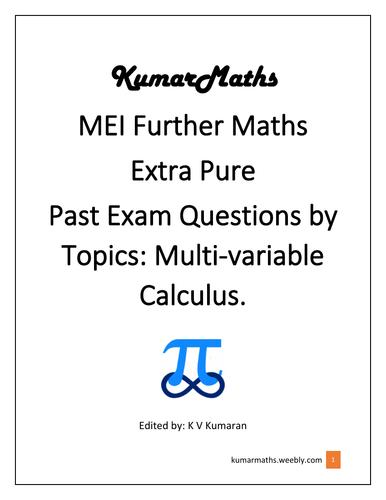 MEI Further Maths : Multi-variable Calculus