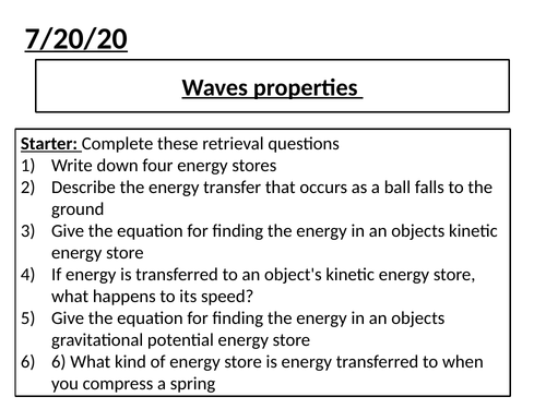 Properties of waves