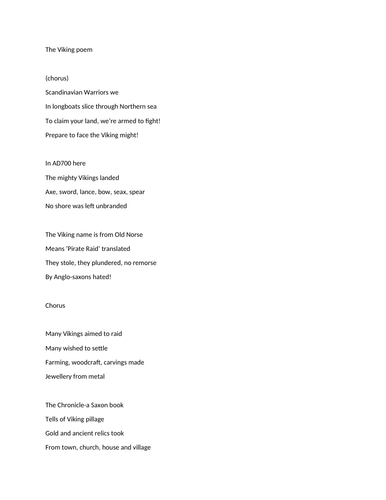Vikings poem