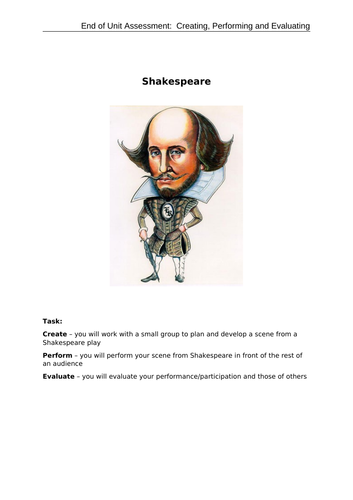 Mini-assessment: Shakespeare