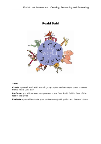 Mini-assessment: Roald Dahl