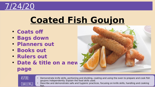 Coated Fish Goujon Practical