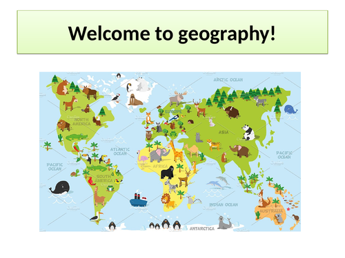 Y6 Open Evening Geography Activity