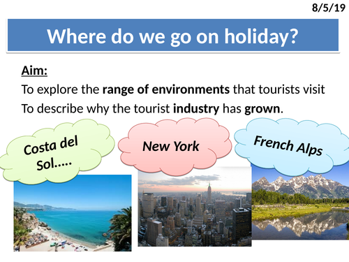 The growth of tourism: past, present and future trends - WHOLE LESSON (KS3/KS4 suitable)