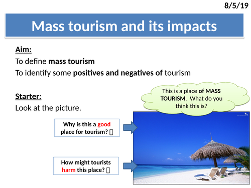 mass tourism in a sentence