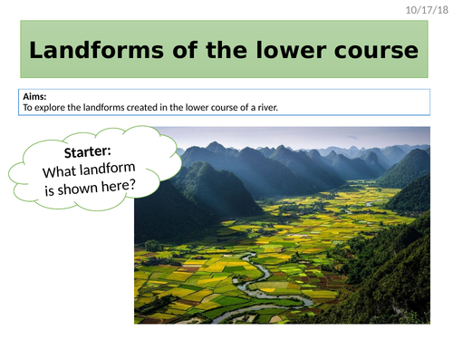 Floodplains, levees & estuaries - formation & processes (KS4 Physical Landscapes in the UK)