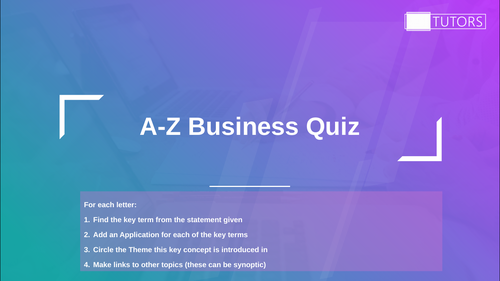 A-Z Business Quiz