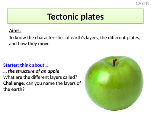 Earth's layers, plate tectonic theory & convection currents (AQA The Challenge of Natural Hazards)