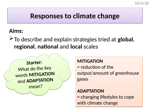 Climate change strategies/responses - Kyoto Protocol, EU 20 20 20, Climate Change Act, BedZED