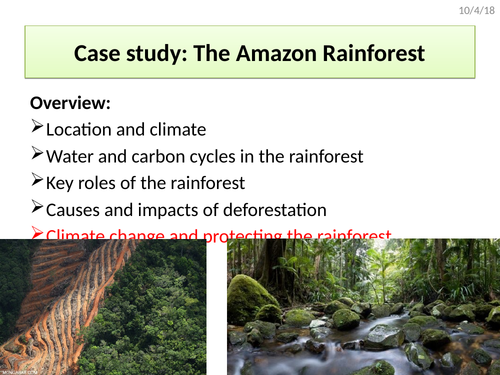 AQA A Level Climate Change Case Study - The Amazon (protecting the rainforest)
