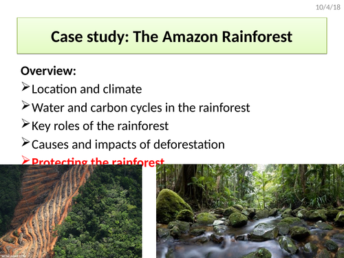 AQA A Level Climate Change Case Study - The Amazon (ecotourism)
