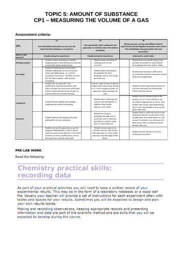Edexcel A Level Chem - Core Practical 1