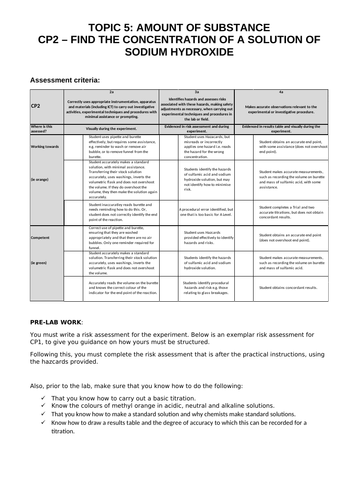 Edexcel A Level Chem - Core Practical 2