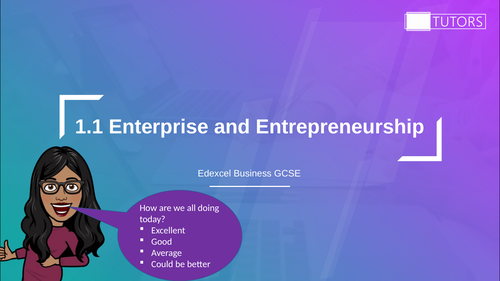 Enterprise and Entrepreneurship: GCSE Business