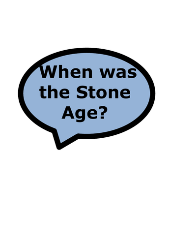 Year 3- History- Stone Age to Iron Age- Key Questions