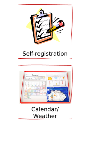 EYFS Visual Timetable