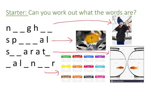 'que' words Spelling Powerpoint and Worksheet (at the start and end of words)