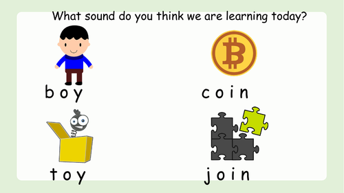 oy and oi phonics powerpoint and worksheet teaching resources