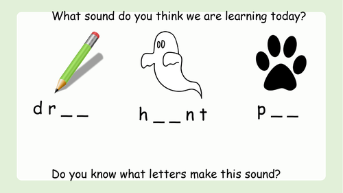 'au' and 'aw' Phonics Powerpoint and Worksheet