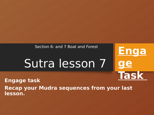 Sutra section 7  and 8 boat and forest