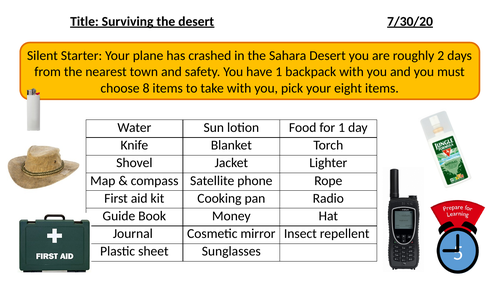 Surviving the desert