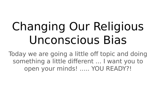 Religion and unconscious bias