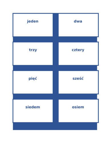 Liczby (Numbers in Polish) Math Activities
