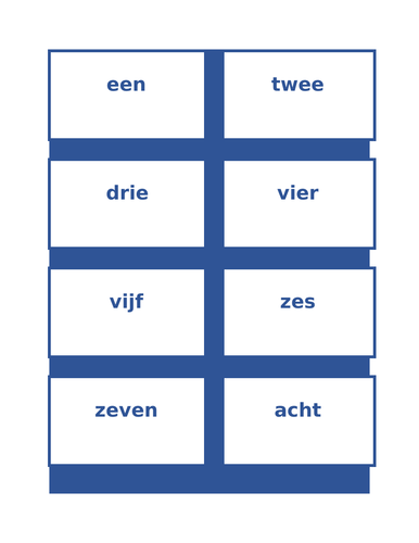 Nummers (Numbers in Dutch) Math Activities