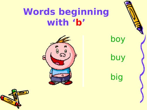 READING 'B' WORDS - POWERPOINT