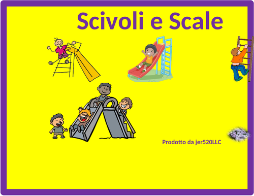 Verbi riflessivi (Italian Reflexive Verbs) Slides and Ladders Game