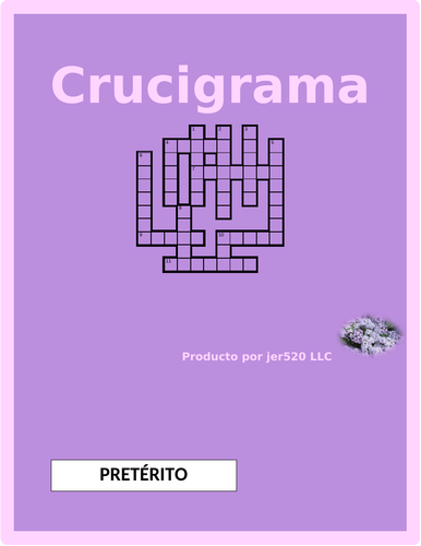Pretérito All Verbs in Spanish Crossword | Teaching Resources