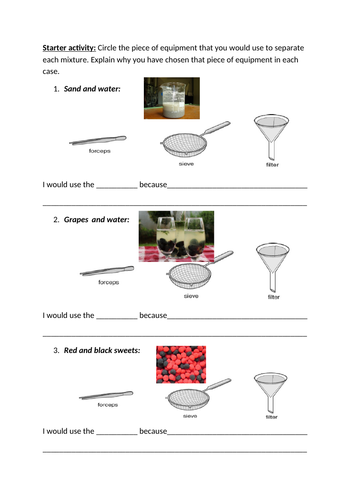 Separation techniques