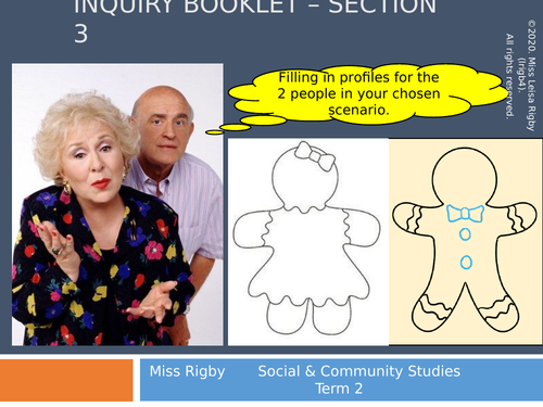 Social and Community Studies - Into Relationships unit - Inquiry Booklet Section 3