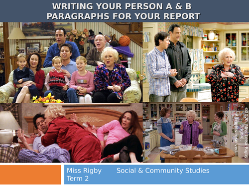 Social and Community Studies - Into Relationships unit - Writing about Person A and B in conflict